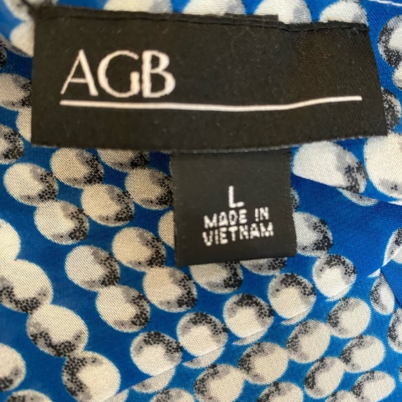 AGB Blouse Long Sleeved Size Large - Picture 9 of 9